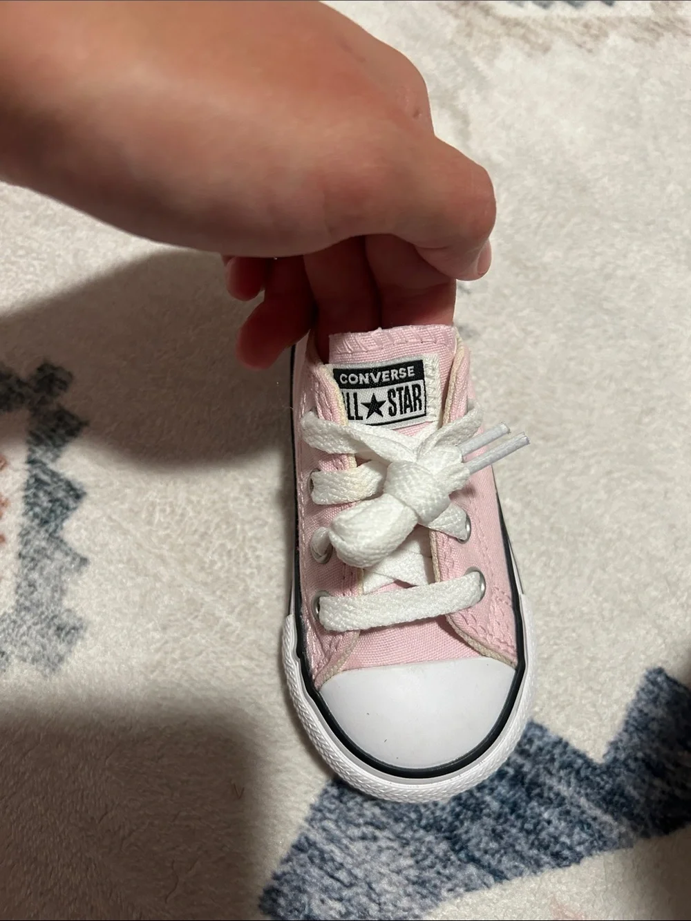 Kids Pink Converse All Star Lace-Up Sneakers